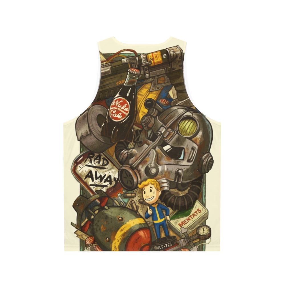 Fallout Wasteland Cache Unisex Tank Top - Back