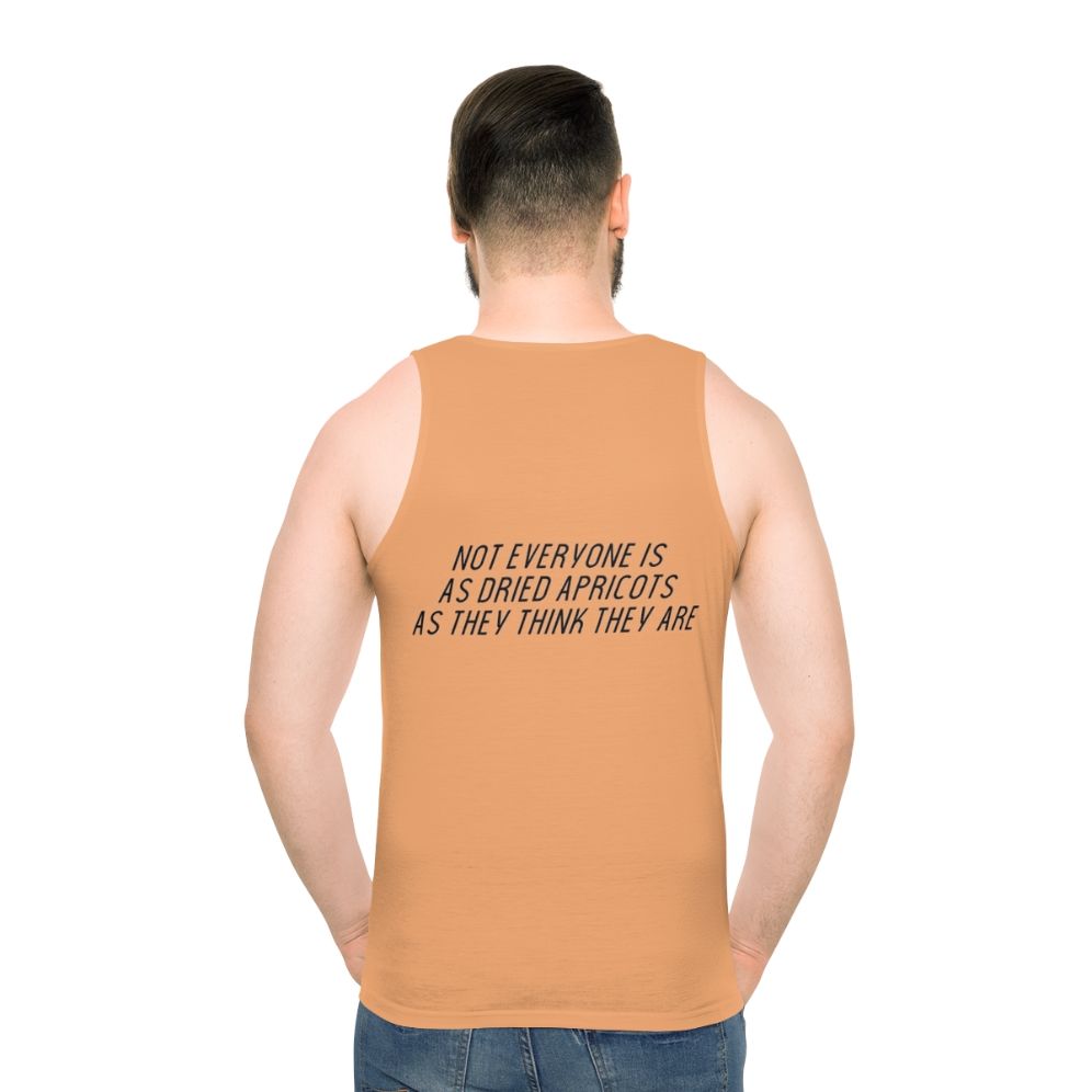 James Acaster's Surreal Apricots Unisex Tank Top - men back