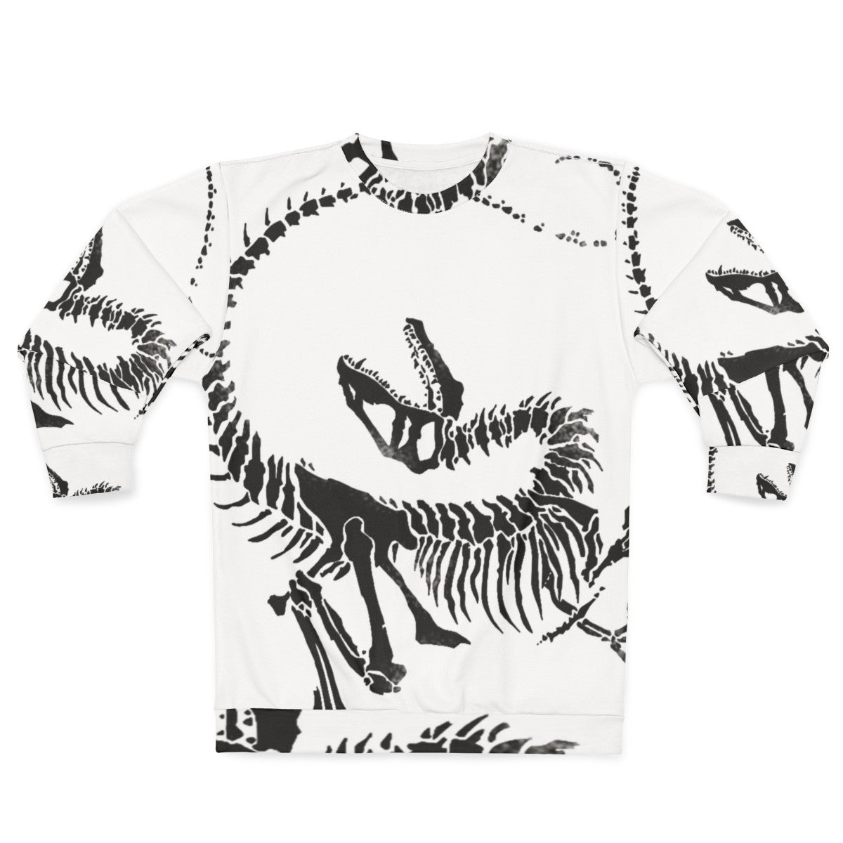 Velociraptor Skeleton Print Sweatshirt