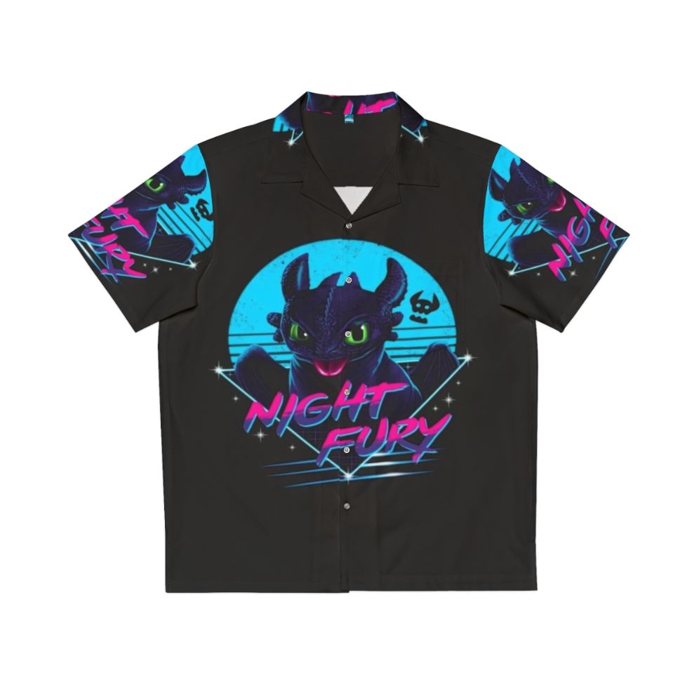 Toothless Night Fury Hawaiian Shirt for How to Train Your Dragon Fans