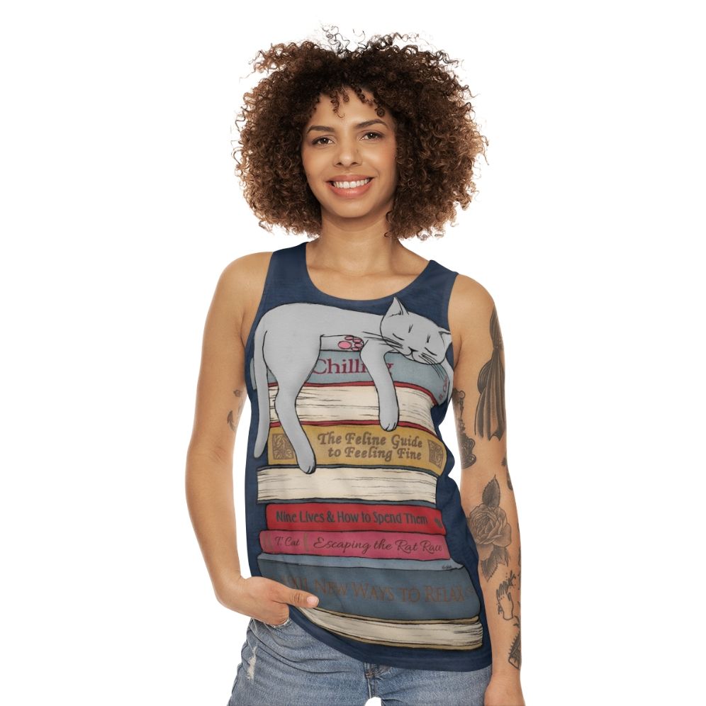 Chill Like a Cat Unisex Tank Top - women