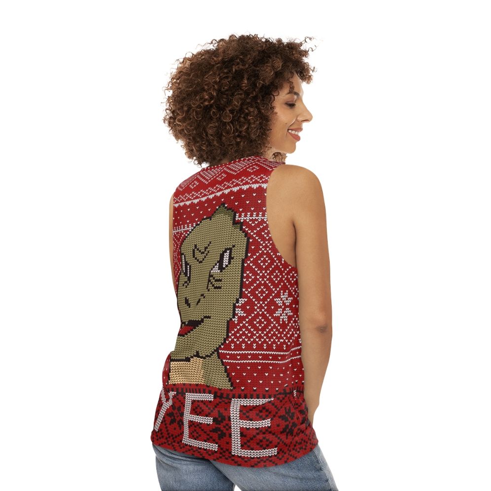 Yee ugly Christmas sweater 2019 unisex tank top - women back