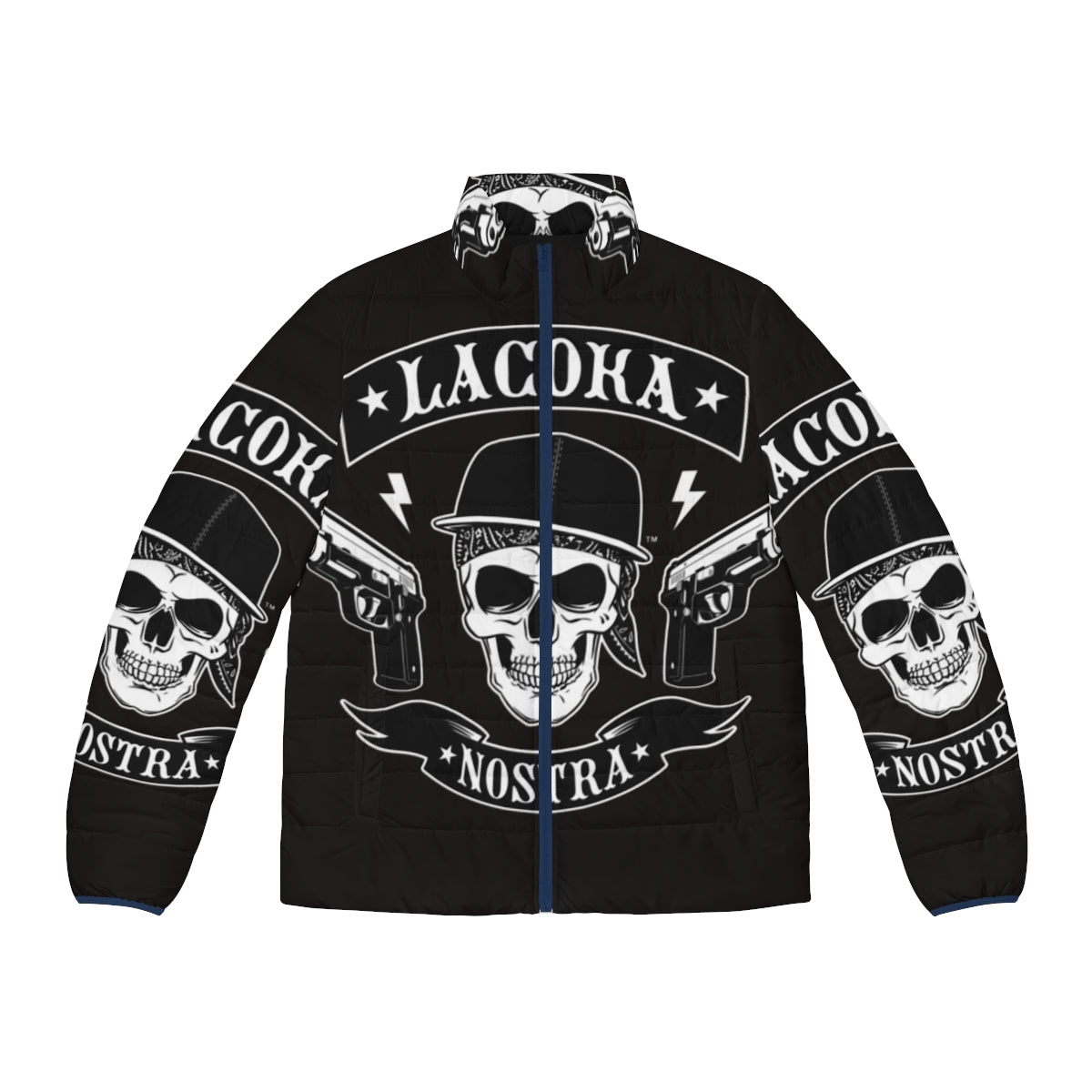 La Coka Nostra Puffer Jacket, featuring streetwear-inspired design and premium quality