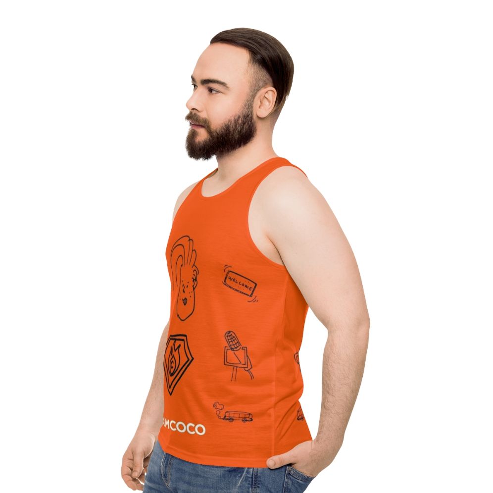 Team Coco Doodle World Unisex Tank Top - men side