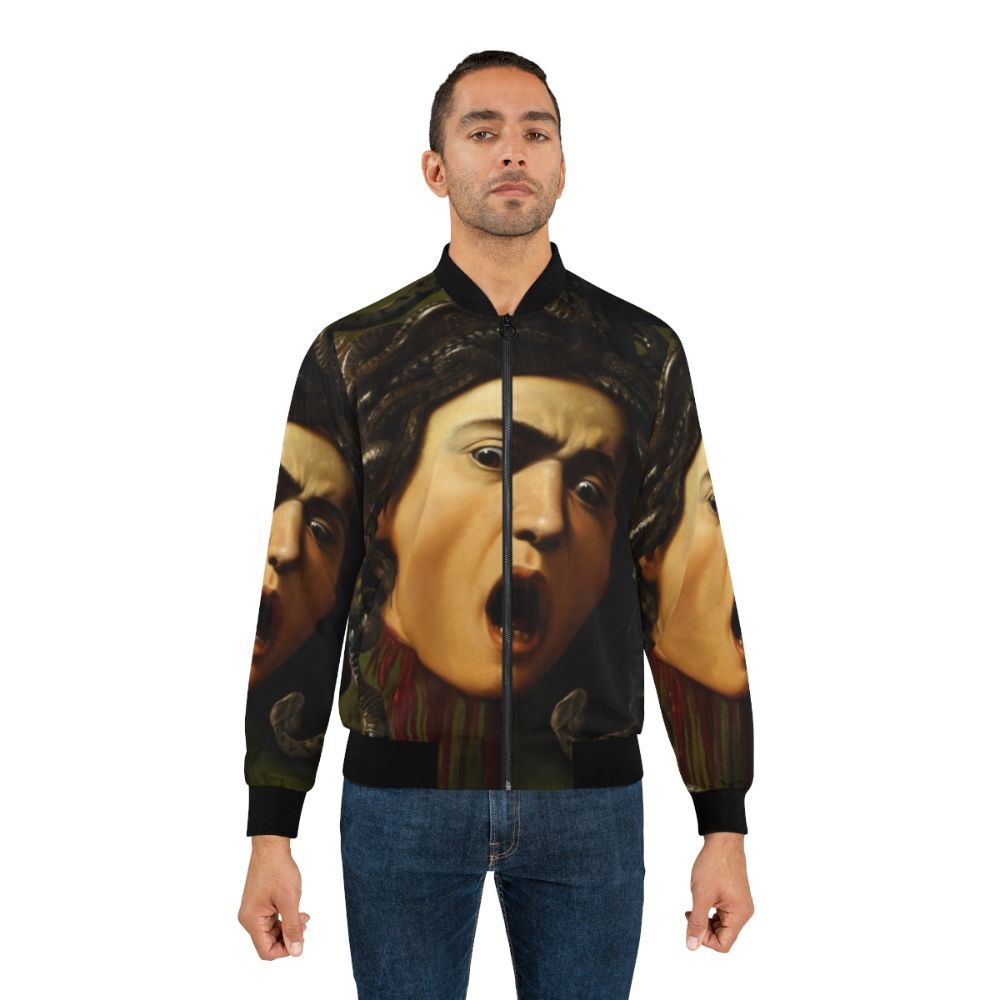 Caravaggio Medusa Bomber Jacket with renaissance art inspired design - Lifestyle