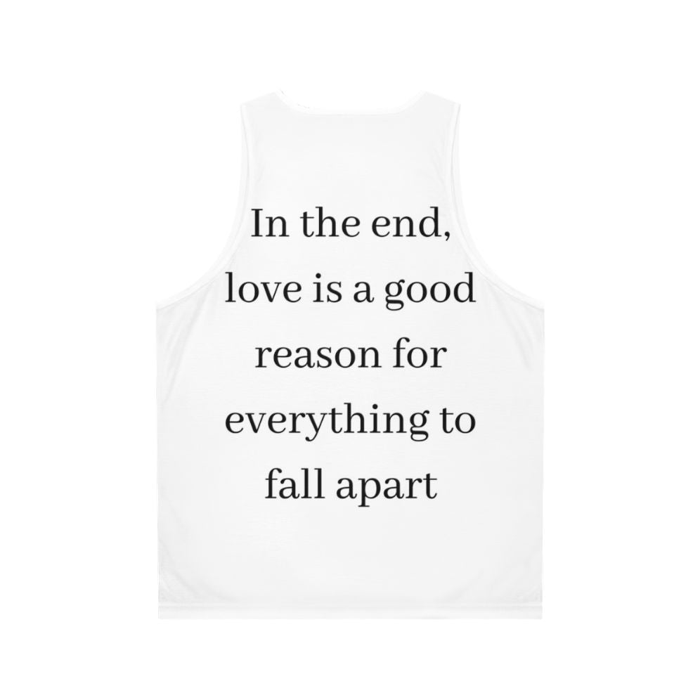 Unisex Money Heist Tokyo Quote Tank Top - Back