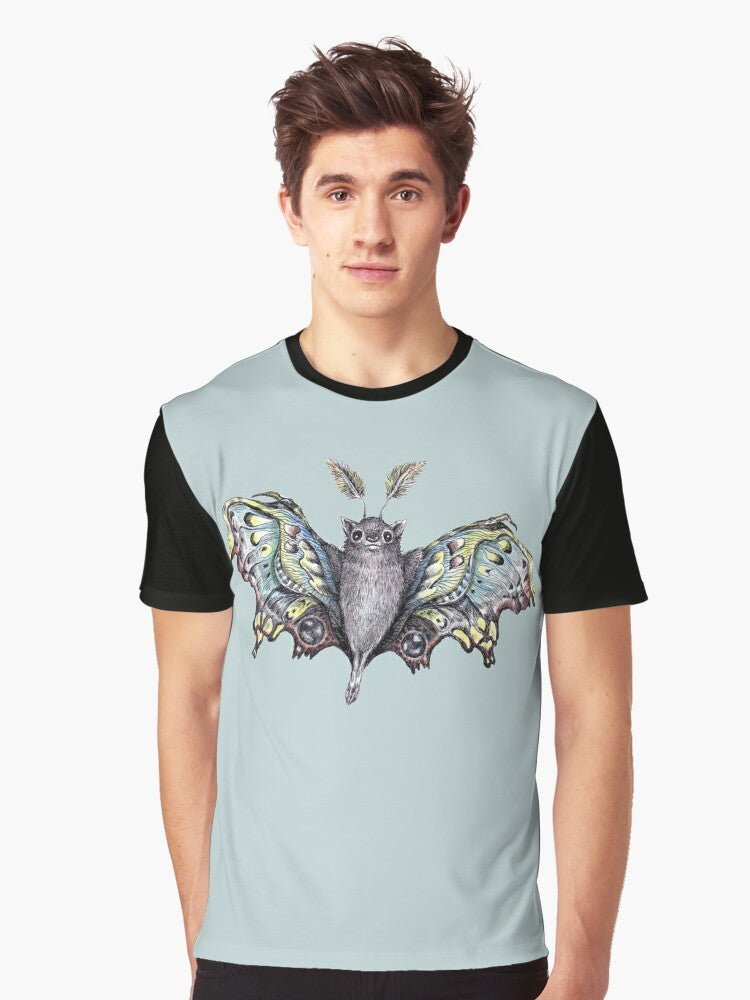 Butterfly bat, a mythical and cute animal graphics on a t-shirt - Men