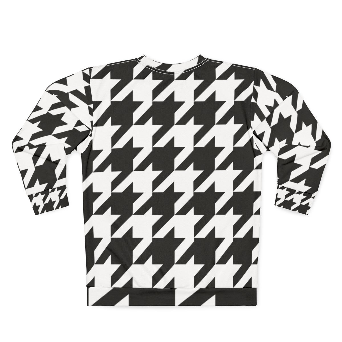 Classic houndstooth pattern sweatshirt - Back