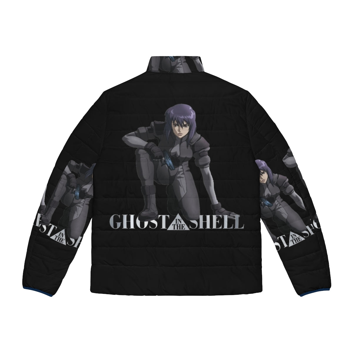 Masamune Shirow's 'Ghost in the Shell' inspired cyberpunk puffer jacket - Back