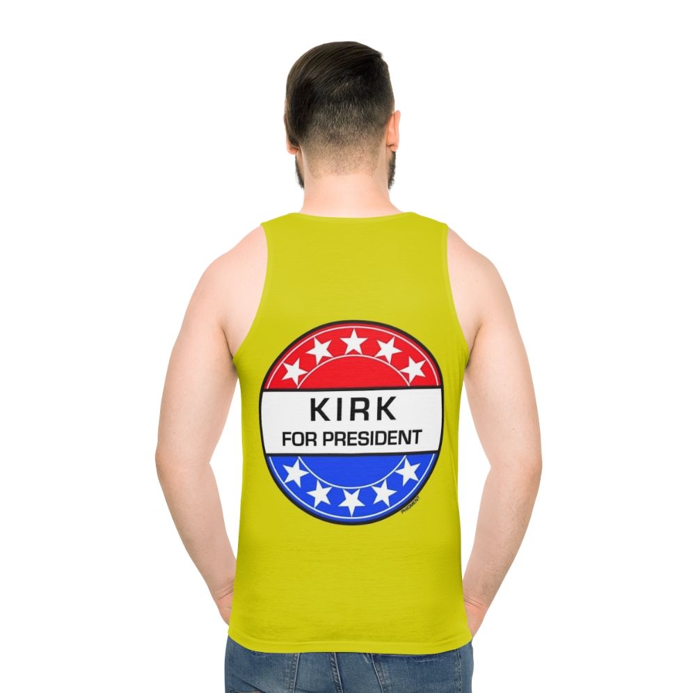 Retro Kirk For President Unisex Tank Top - men back