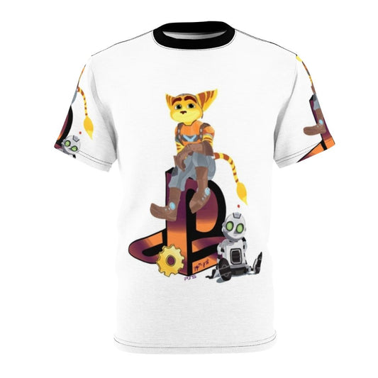 Ratchet and Clank-inspired t-shirt with Rift Apart graphic