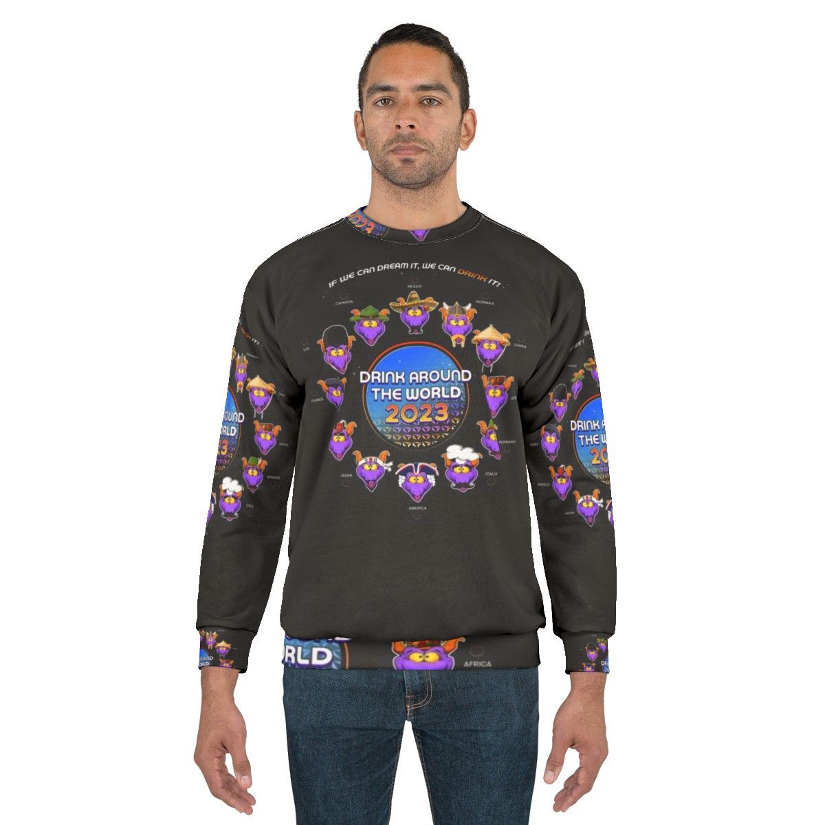 Drink Around The World 2023 Epcot Sweatshirt - men