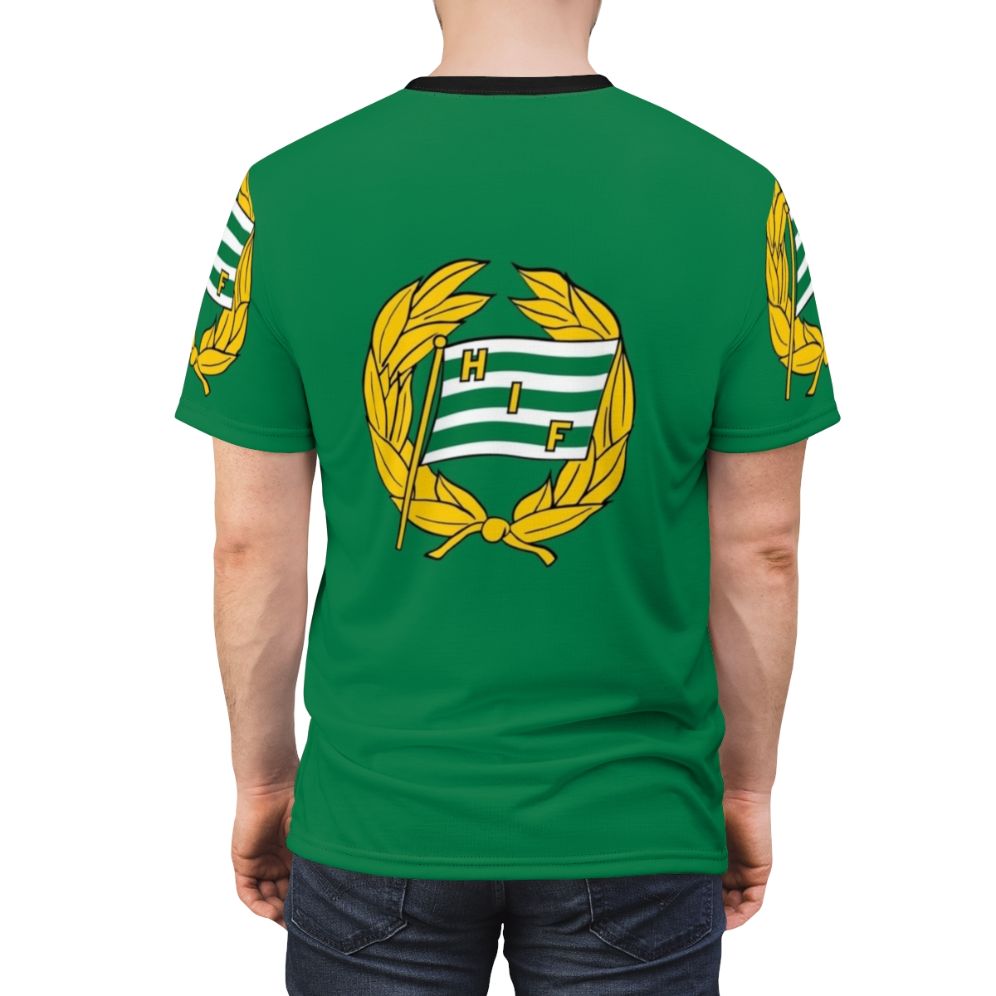 Hammarby football club inspired t-shirt featuring a bold all-over pattern - men back