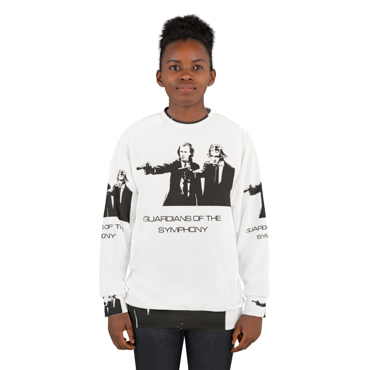 Brahms Beethoven Guardians of the Symphony Sweatshirt - women