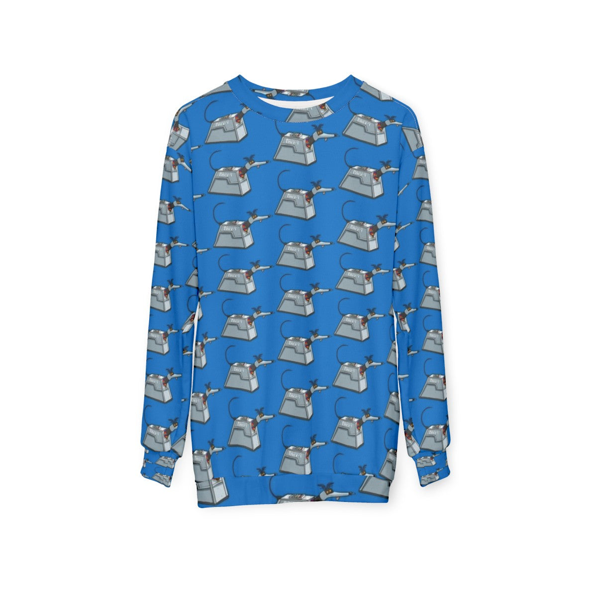 Grey sweatshirt for dog lovers - hanging