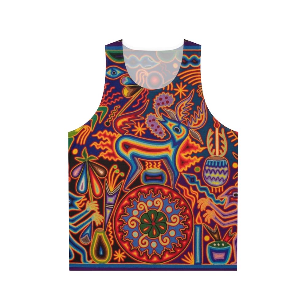 Huichol Unisex Mexican Skull Tank Top