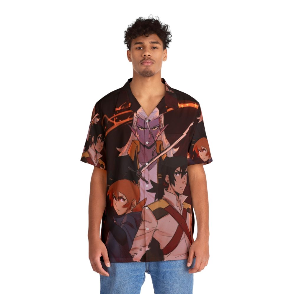 Voltron Castlevania Anime Hawaiian Shirt - People Front