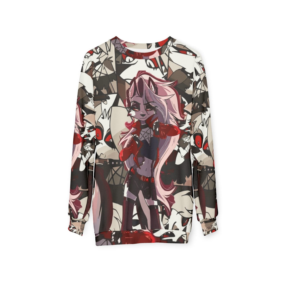 Helluva Boss Loona Anime Character Sweatshirt - hanging