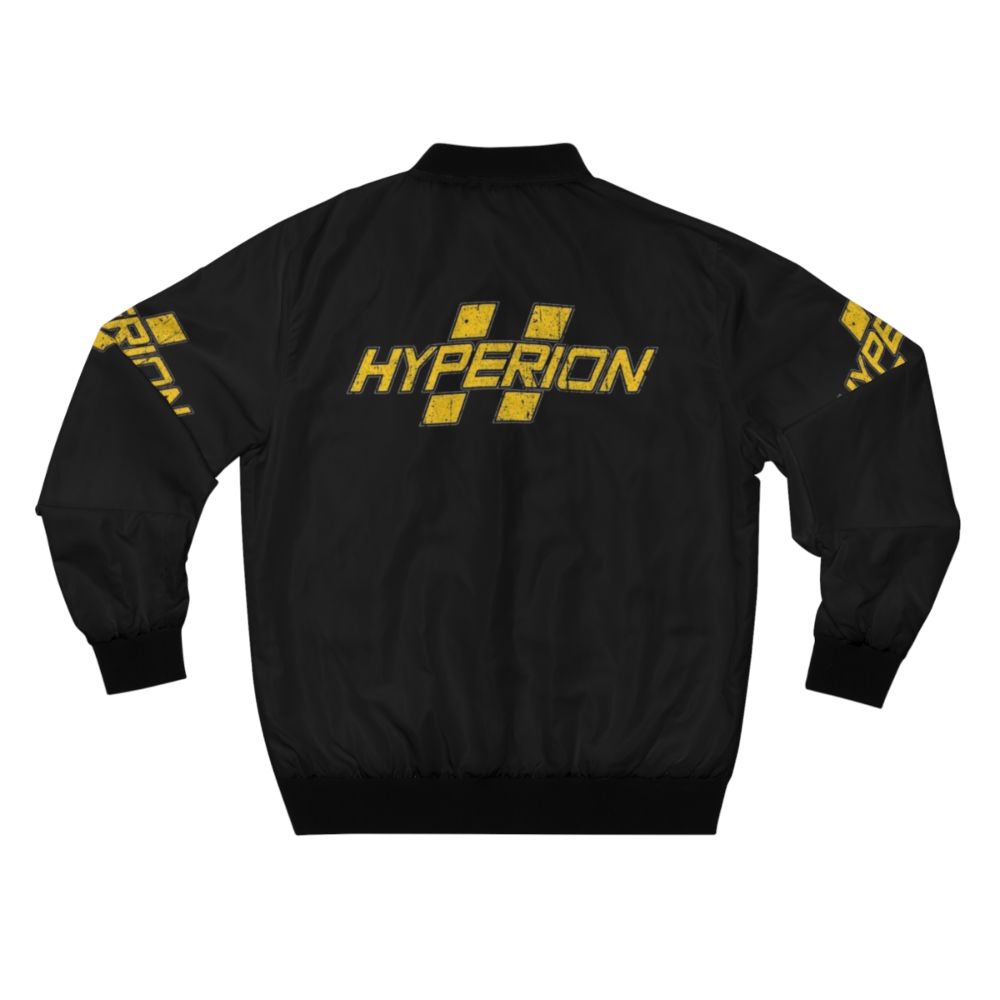 Hyperion Bomber Jacket featuring video game and pop culture design - Back