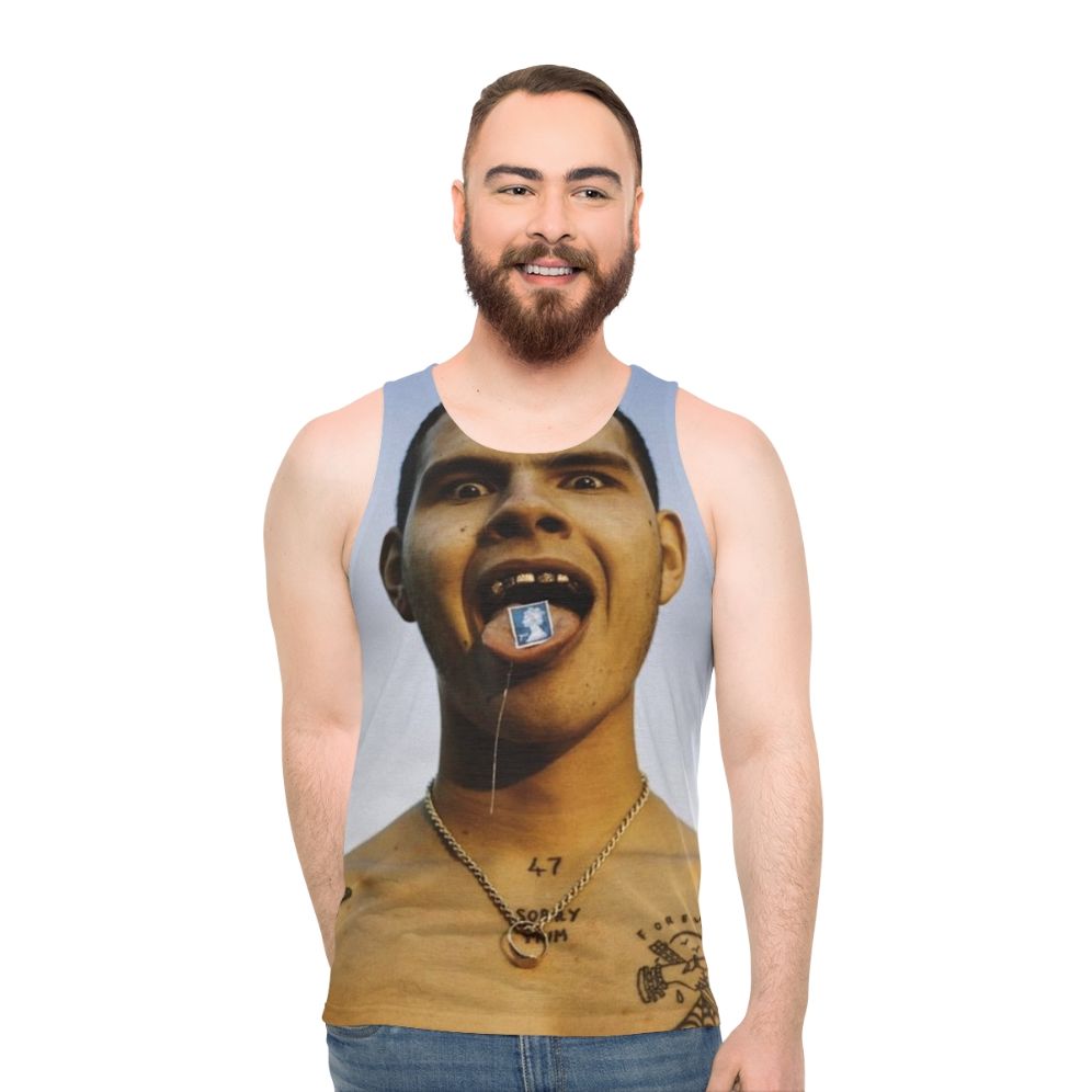 Slowthai Unisex Tank Top with Brockhampton Inspired Graphic - men