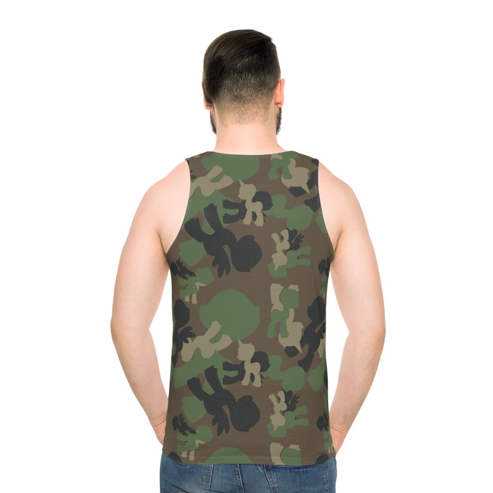 Brony Military Camo Unisex Tank Top - men back