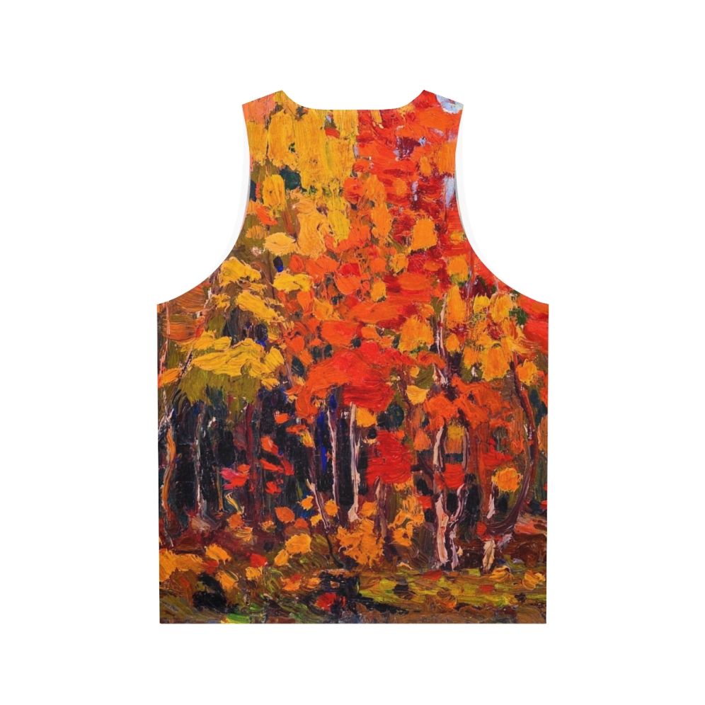 Tom Thomson Autumn Wood Unisex Tank Top - Back