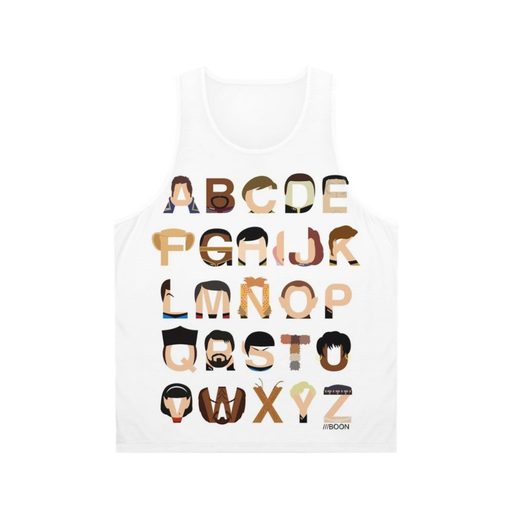 Star Trek Alphabet Unisex Tank Top