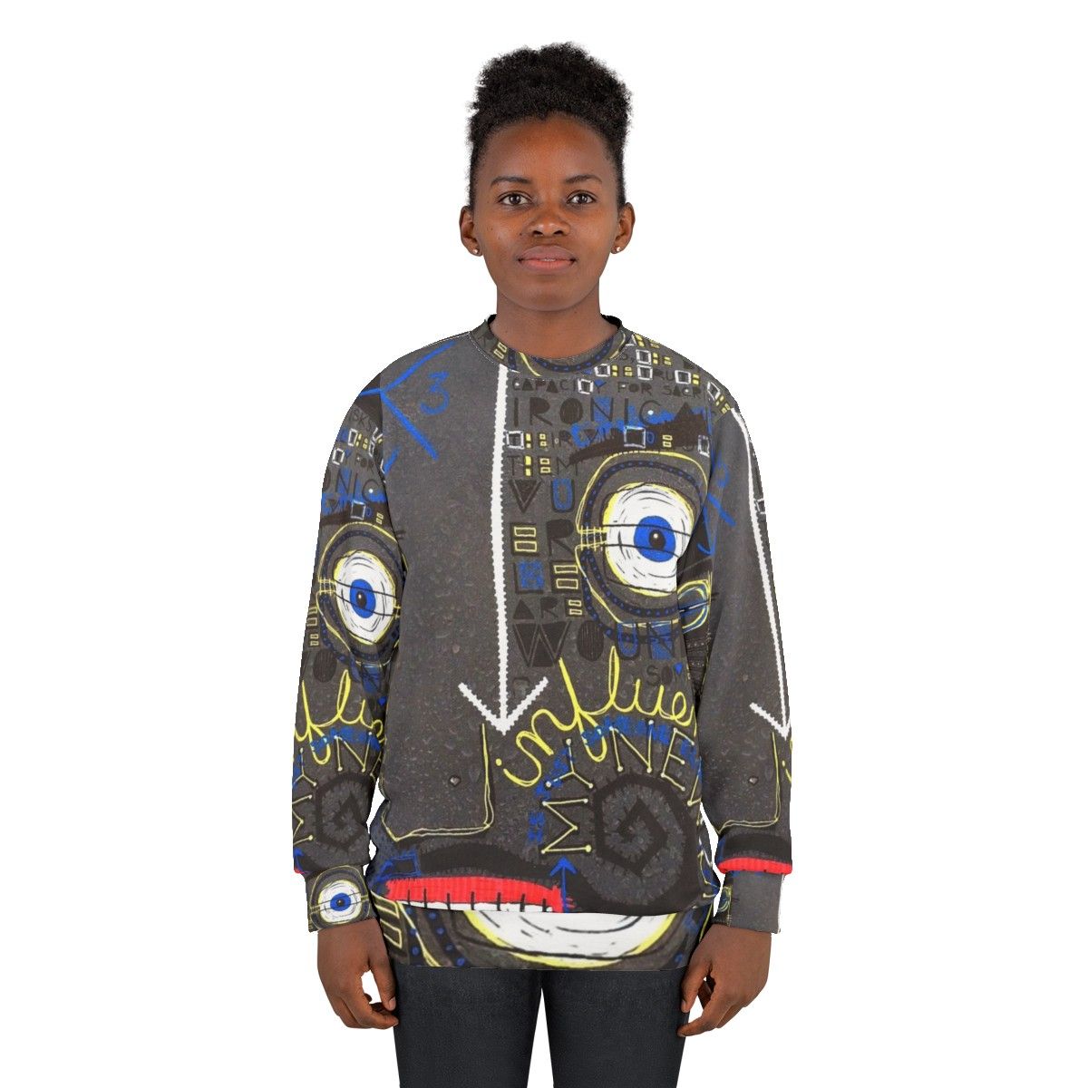 Influence Basquiat Style Abstract Art Sweatshirt - women