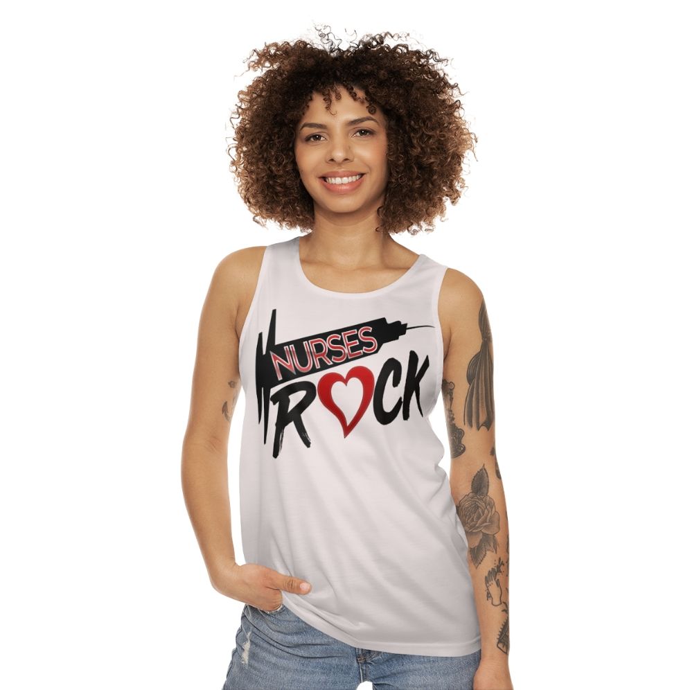 Nurses Rock Unisex Tank Top - women