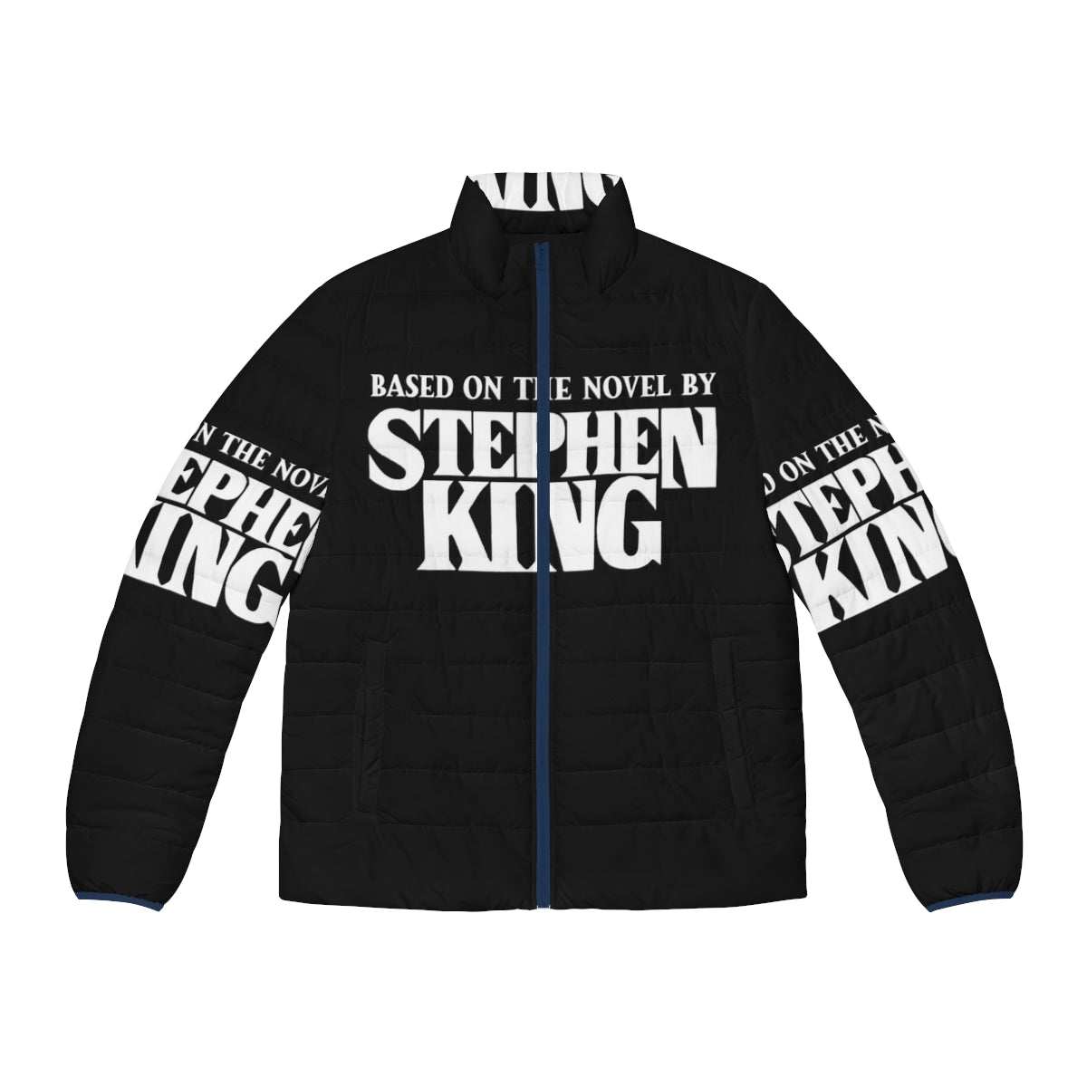 White puffer jacket inspired by the works of Stephen King