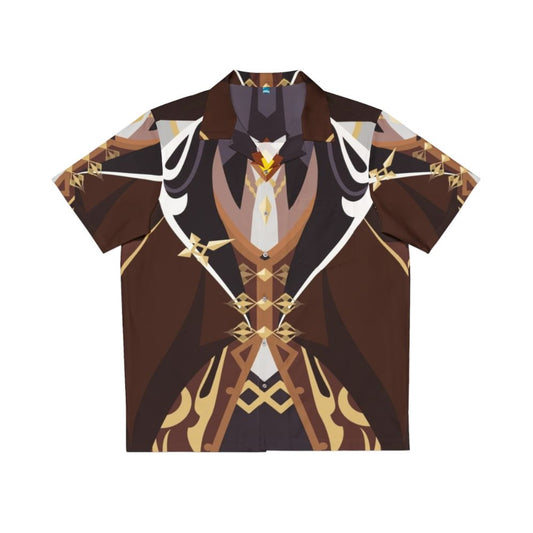 Genshin Impact Zhongli Cosplay Hawaiian Shirt