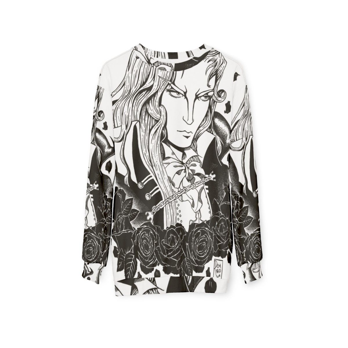 Alucard Castlevania Anime Gothic Vampire Sweatshirt - hanging