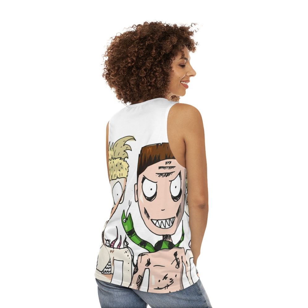 Die Antwoord Yolandi & Ninja Unisex Tank Top - women back