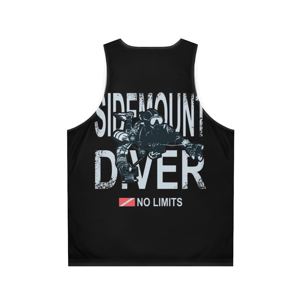 Sidemount diver technical diving unisex tank top - Back