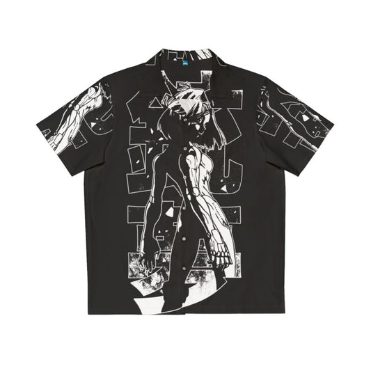 Alita Battle Angel inspired cyberpunk Hawaiian shirt