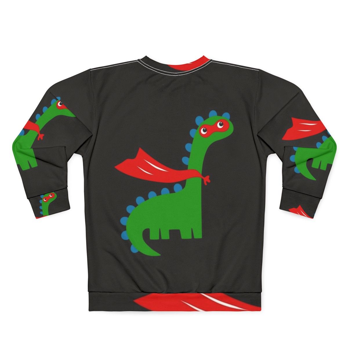 Dinosaur Superhero Sweatshirt for Kids - Back