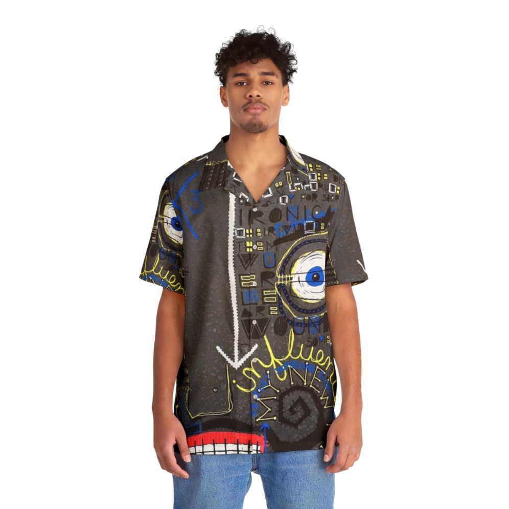 Influence Abstract Hawaiian Shirt - People Front