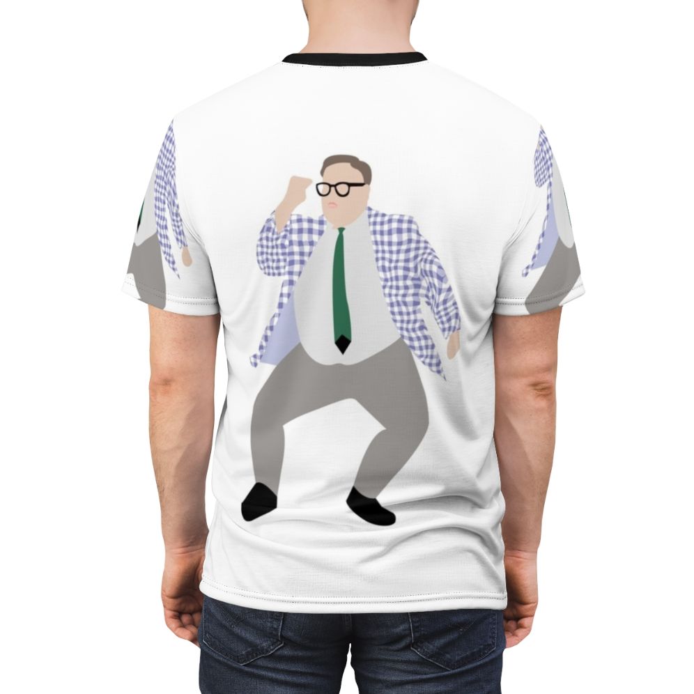 Funny t-shirt featuring the iconic Matt Foley, inspirational speaker character played by Chris Farley on Saturday Night Live - men back