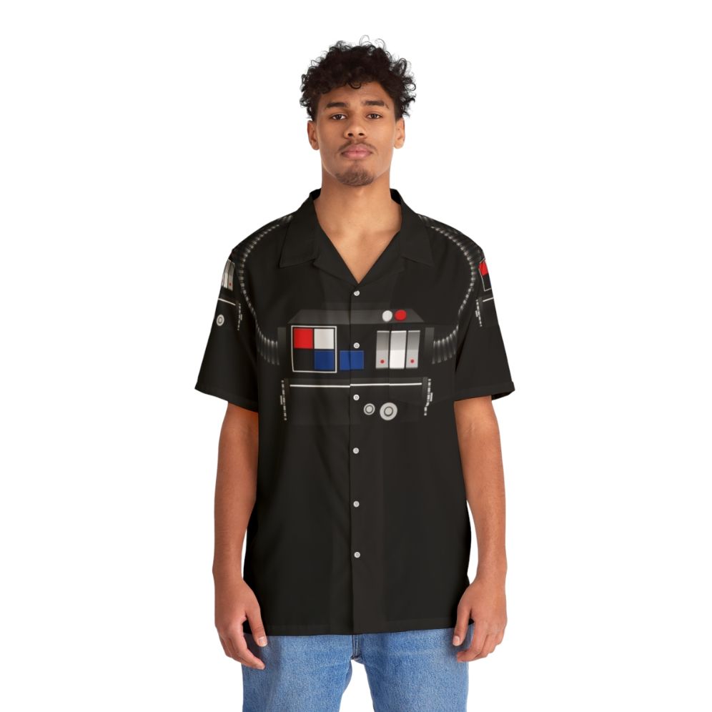 Tie Fighter Pilot Hawaiian Shirt - Star Wars Inspired Costume - People Front