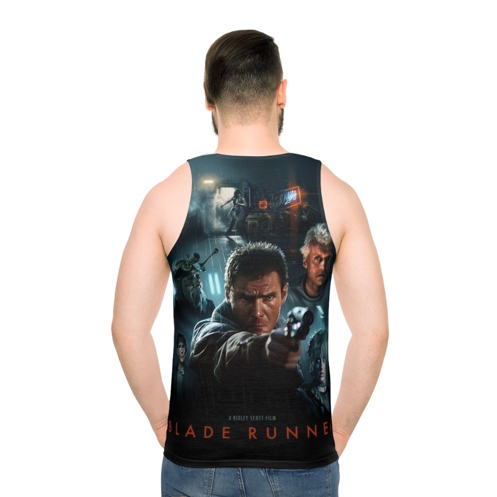 Blade Runner Unisex Sci-Fi Movie Tank Top - men back