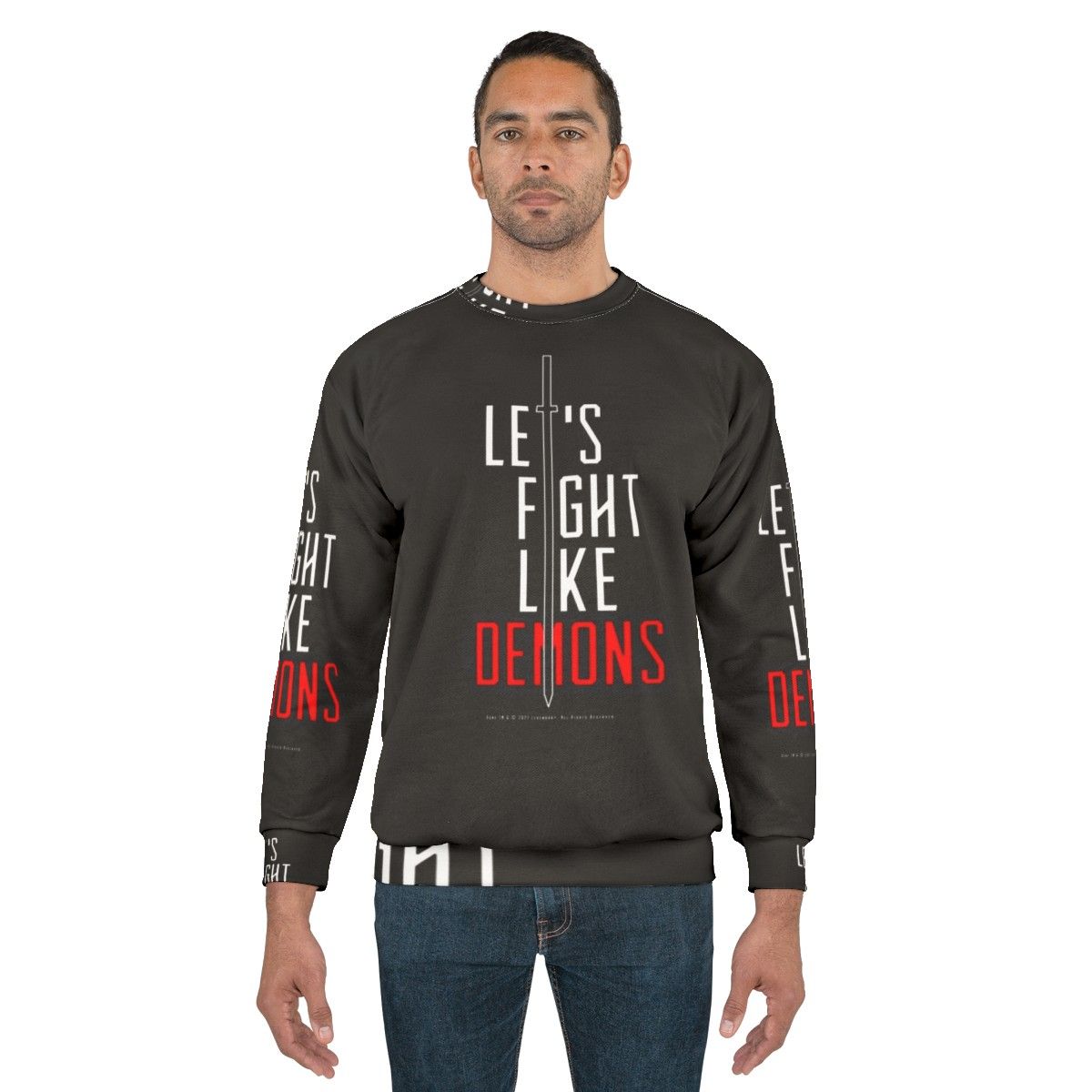 Dune "Fight Like Demons" White Sweatshirt - men