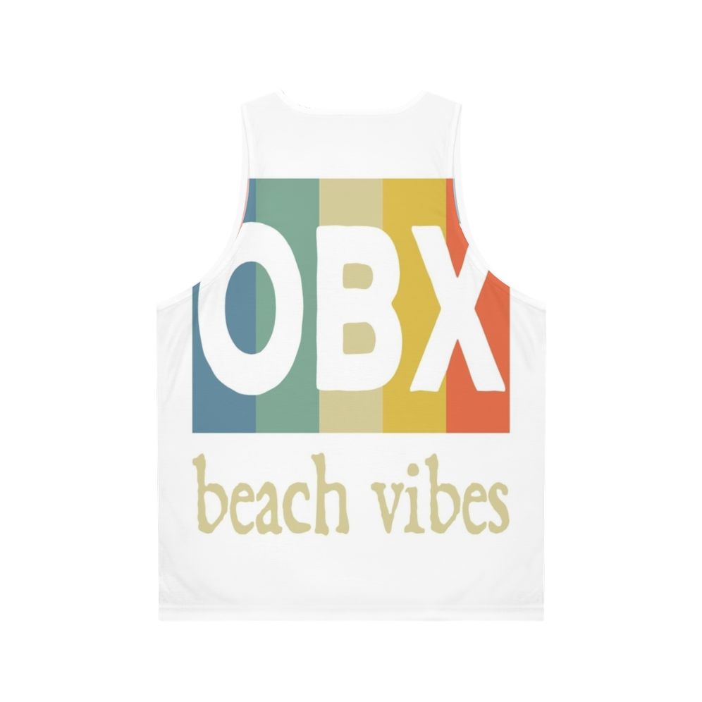 Obx beach vibes unisex tank top - Back