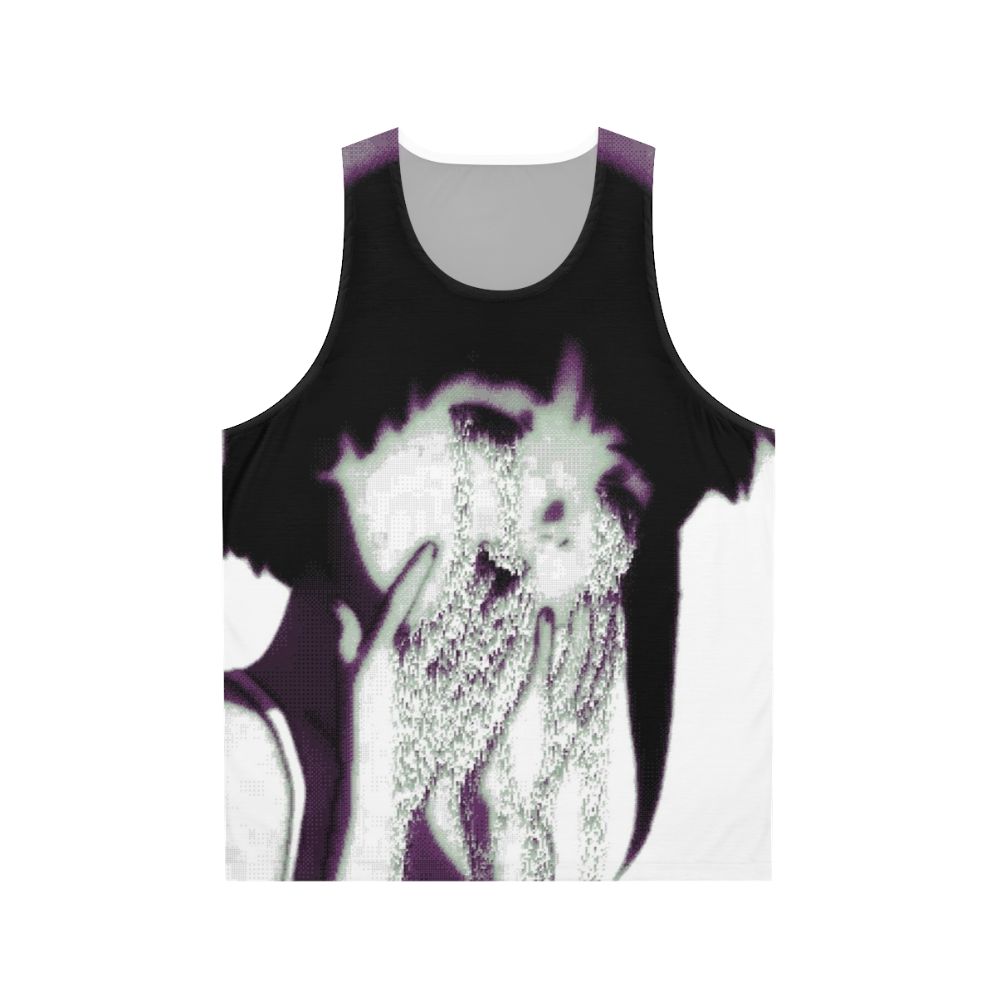 Anime-Inspired Glitch Art Pixel Tank Top