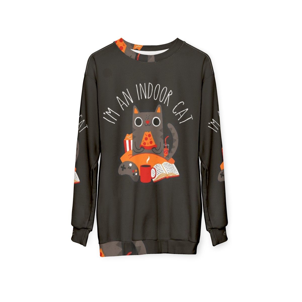 Soft and comfortable indoor cat sweatshirt - hanging