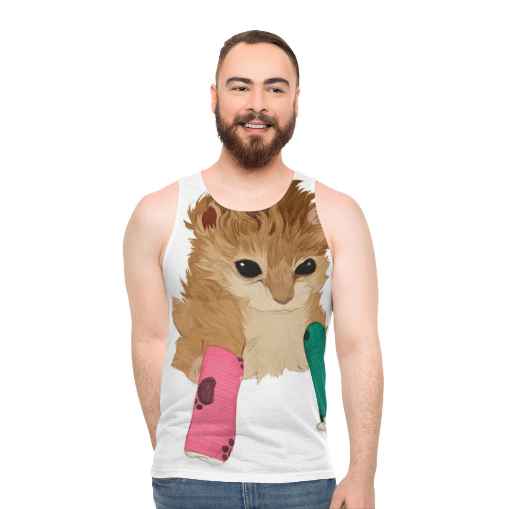 Bonkers Cat Lover Unisex Tank Top - men