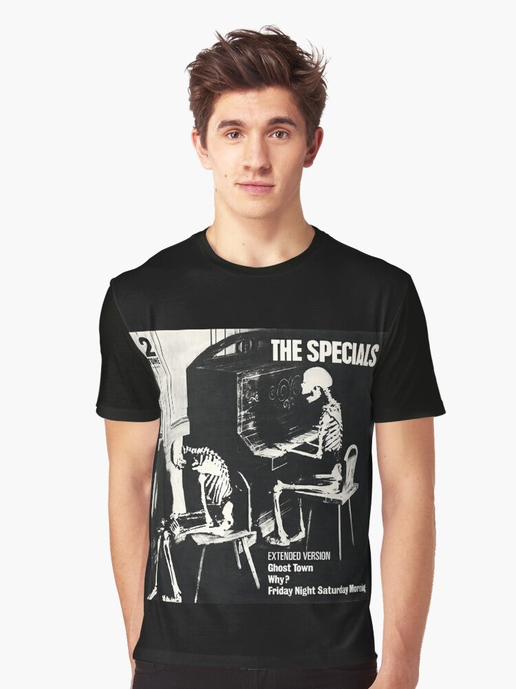 The Specials (Ghost Town) Graphic T-Shirt featuring the iconic ska and reggae band logo - Men