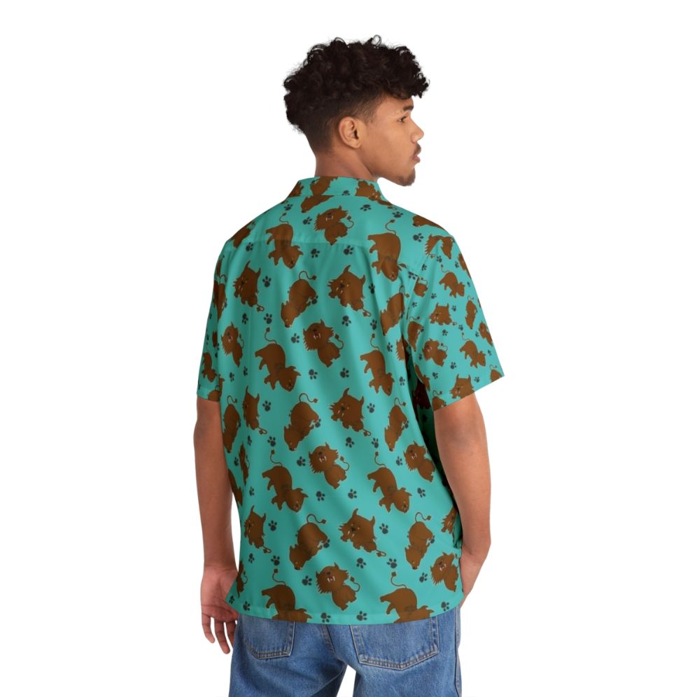 Sehlat Pattern Hawaiian Shirt for Star Trek Fans - People Back