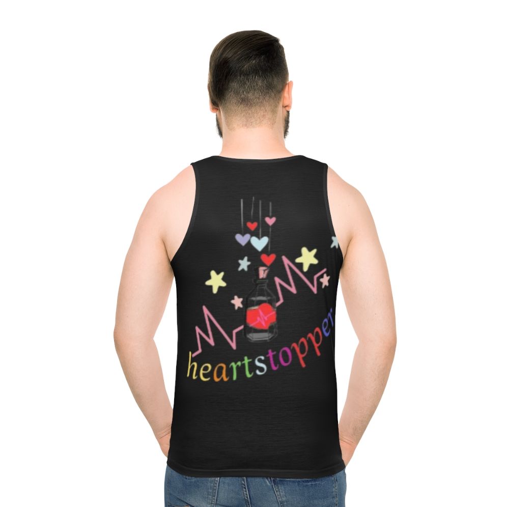 Heartstopper Valentine's Day Bisexual Unisex Tank Top - men back