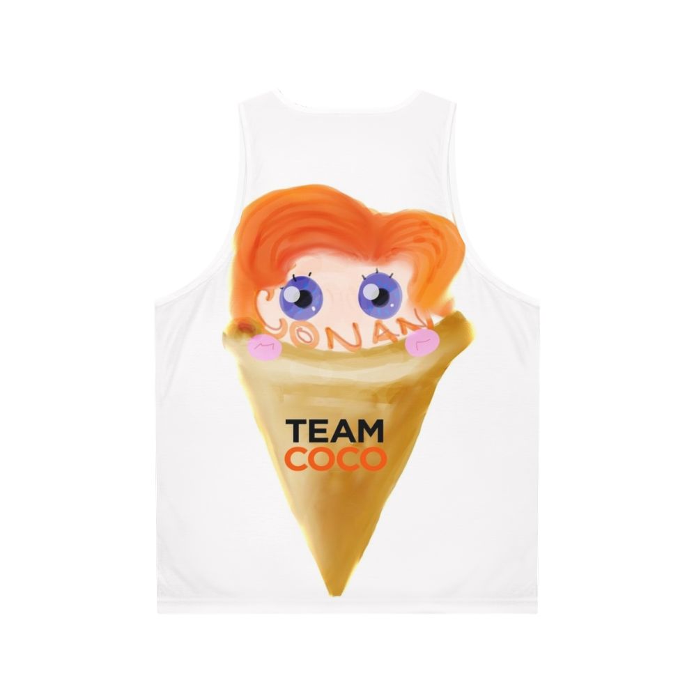 Conan Obrien Ice Cream Unisex Tank Top - Back