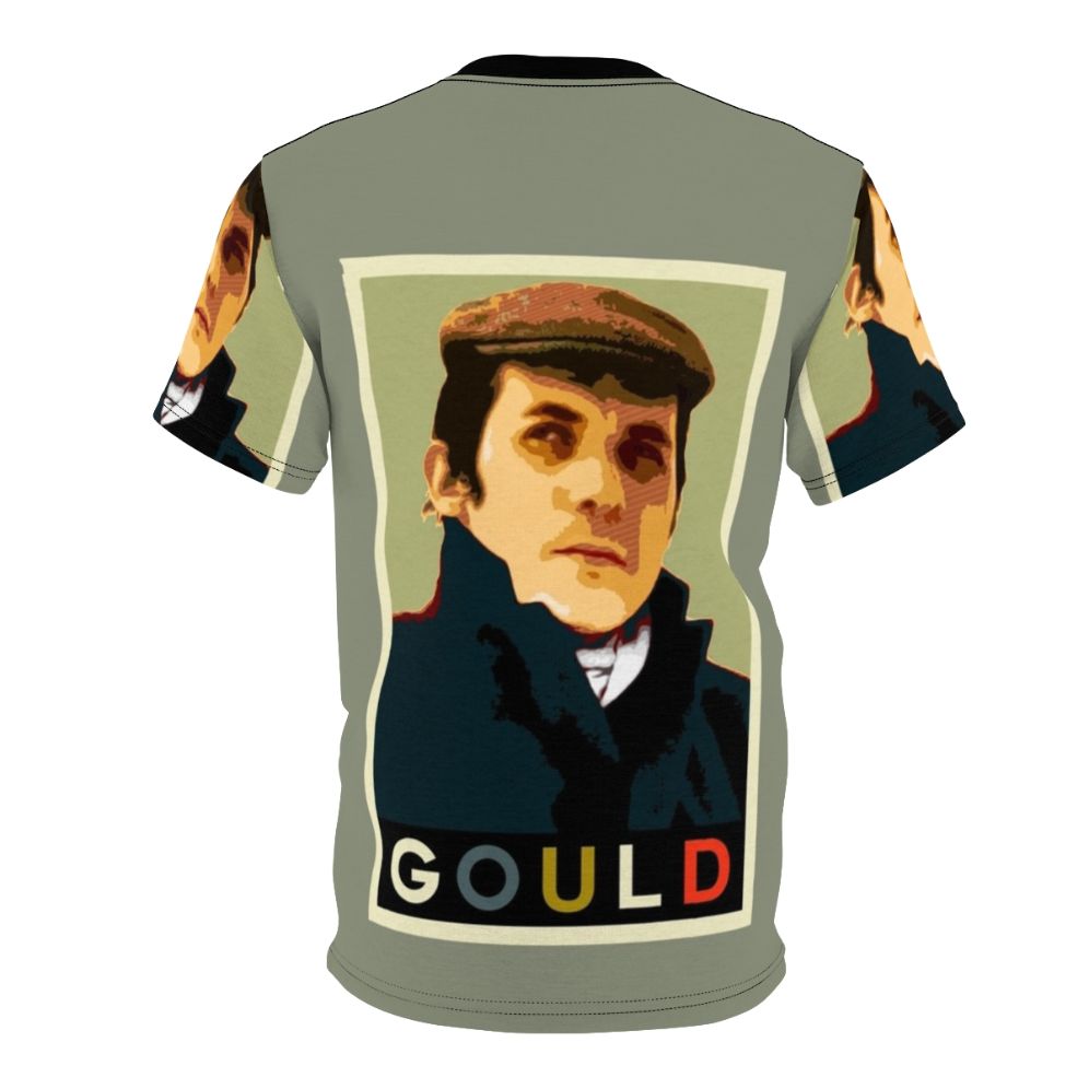 Stylized graphic tee featuring the iconic Canadian pianist Glenn Gould - Back